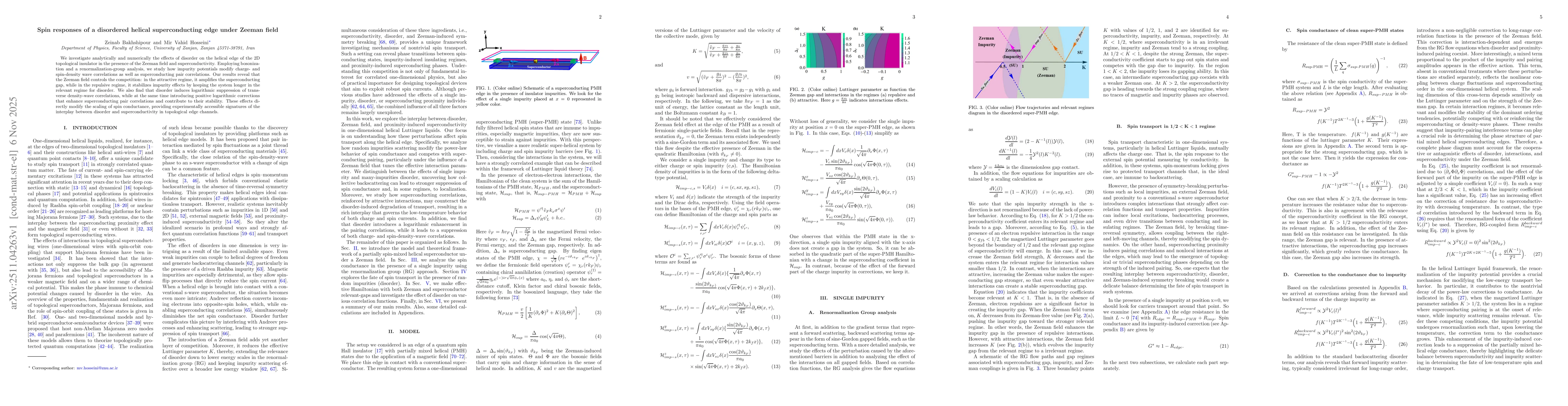 Thumbnail for Spin responses of a disordered helical superconducting edge under Zeeman field