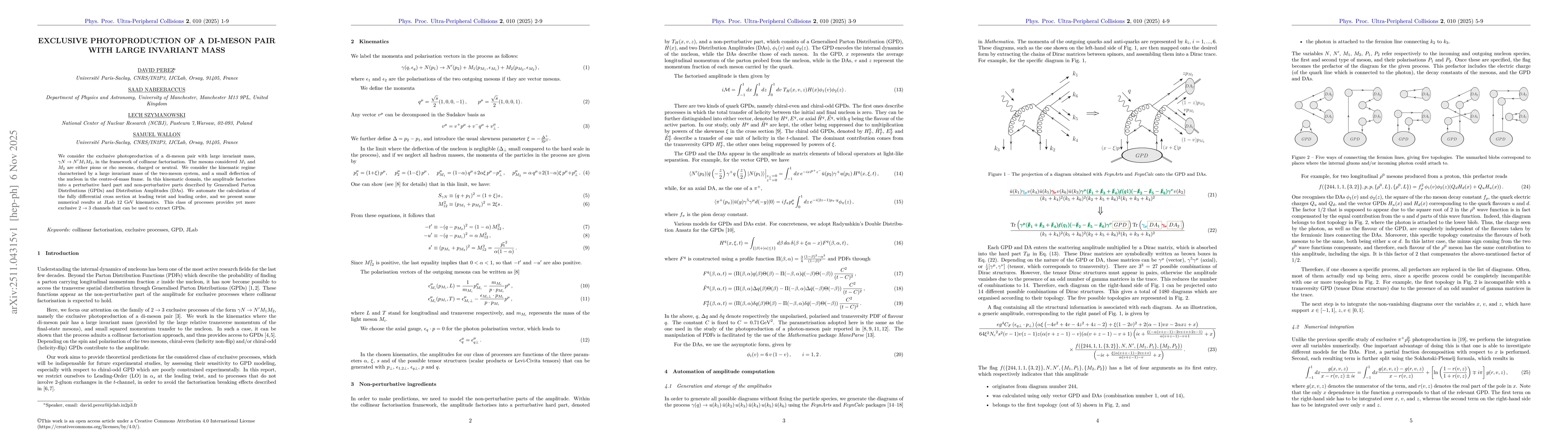 Thumbnail for Exclusive photoproduction of a di-meson pair with large invariant mass