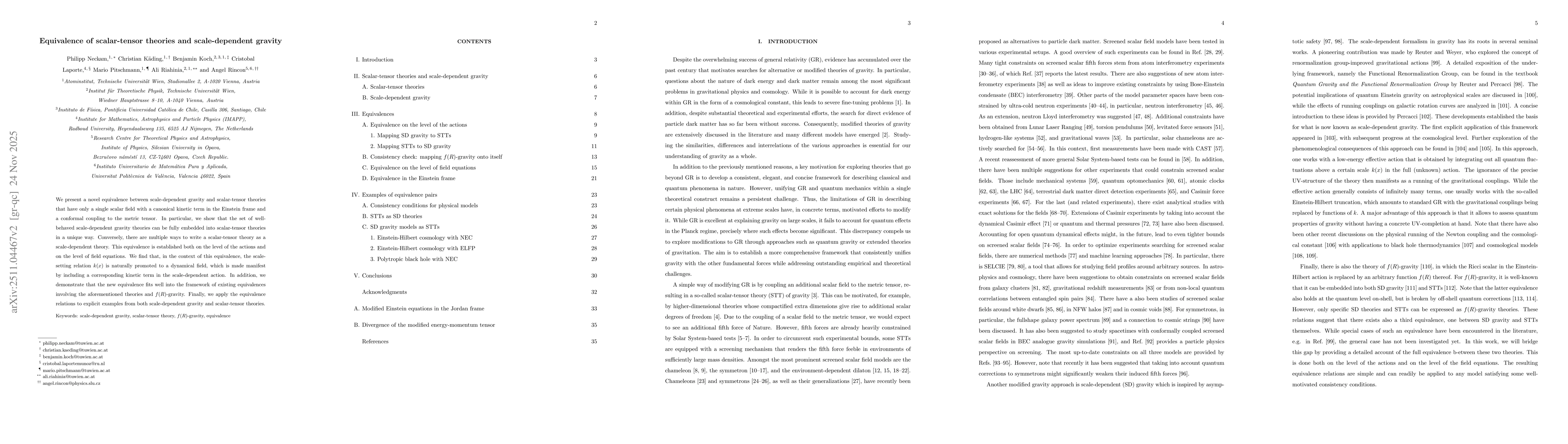 Thumbnail for Equivalence of scalar-tensor theories and scale-dependent gravity