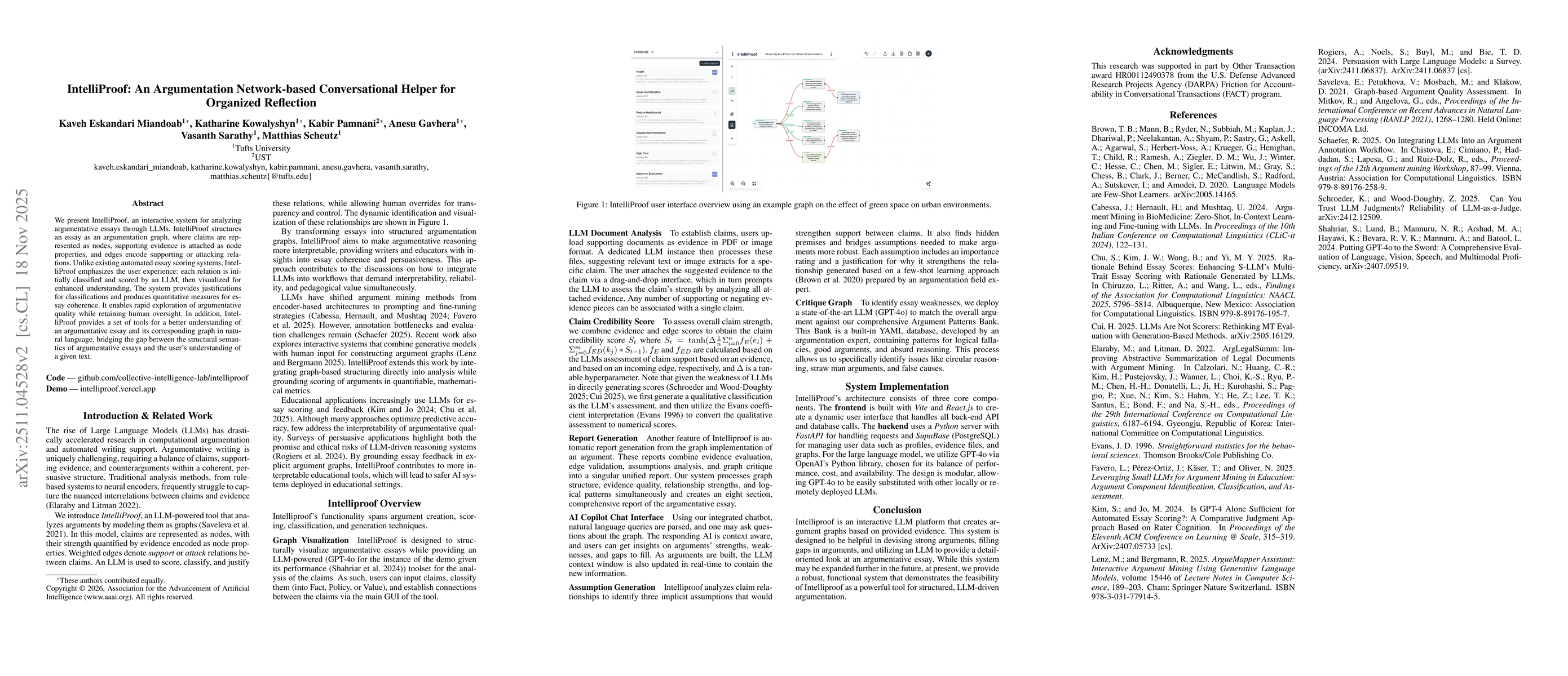 Thumbnail for IntelliProof: An Argumentation Network-based Conversational Helper for Organized Reflection