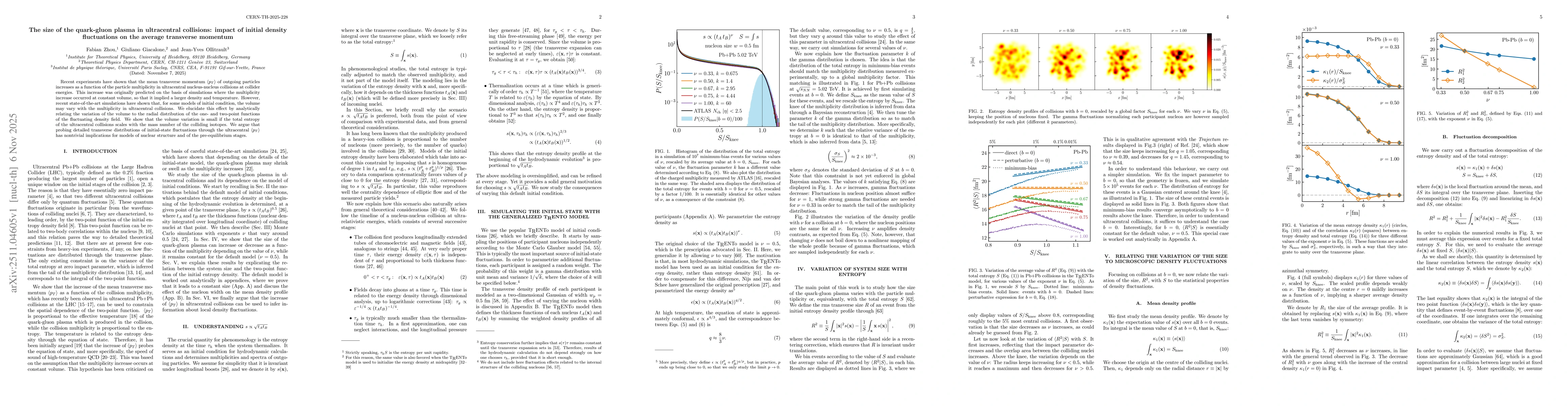 Thumbnail for The size of the quark-gluon plasma in ultracentral collisions: impact of initial density fluctuations on the average transverse momentum