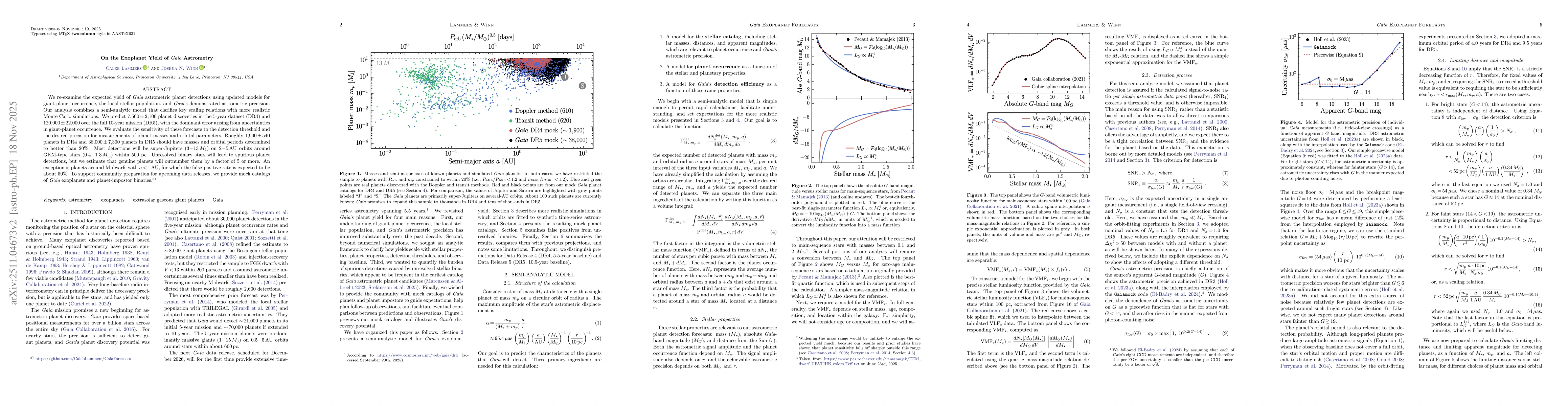 Thumbnail for On the Exoplanet Yield of Gaia Astrometry