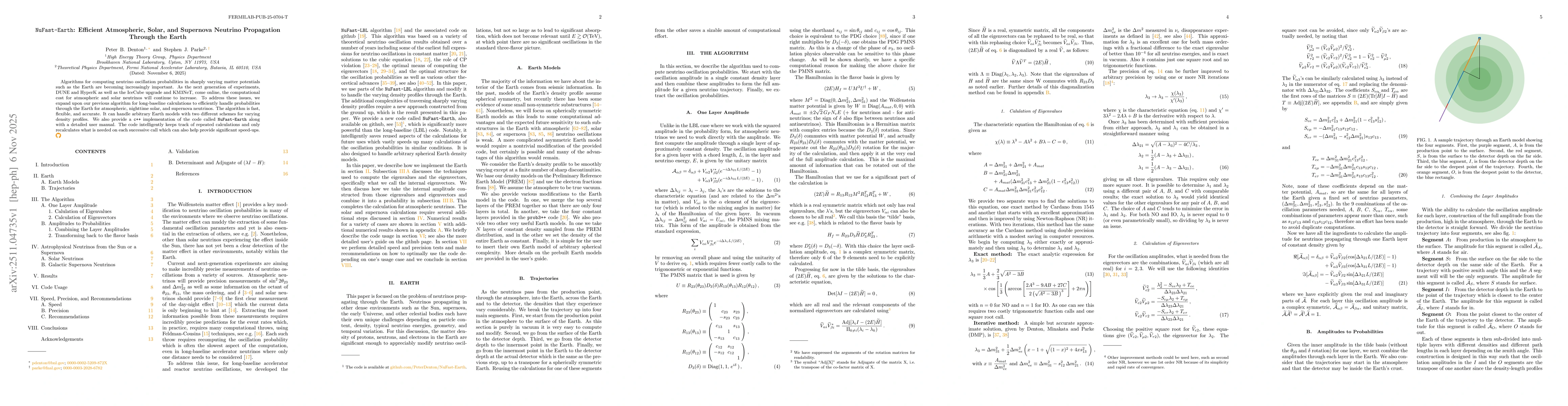 Thumbnail for NuFast-Earth: Efficient Atmospheric, Solar, and Supernova Neutrino Propagation Through the Earth