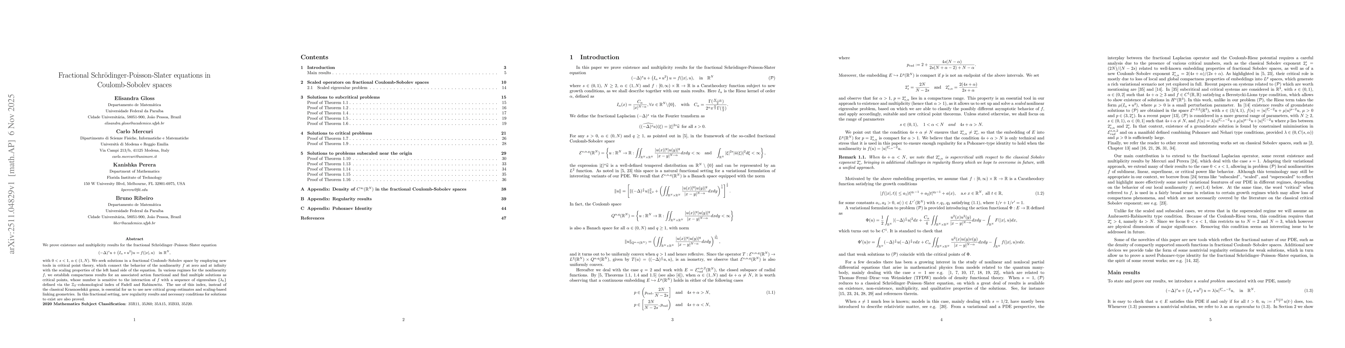 Thumbnail for Fractional Schrödinger-Poisson-Slater equations in Coulomb-Sobolev spaces