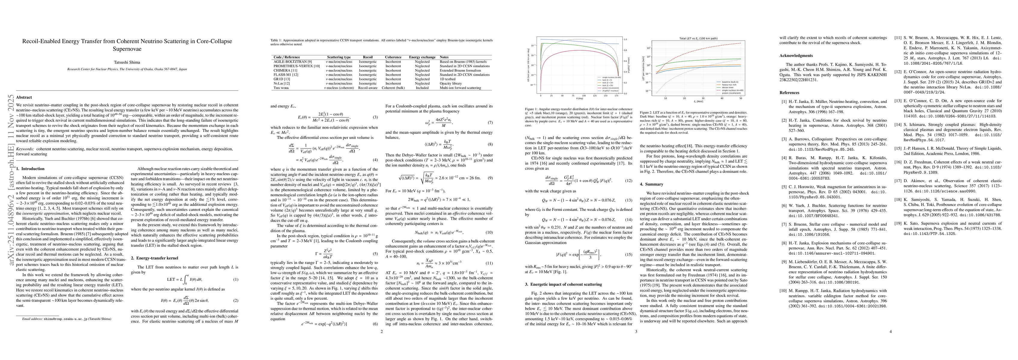 Thumbnail for Recoil-Enabled Energy Transfer from Coherent Neutrino Scattering in Core-Collapse Supernovae