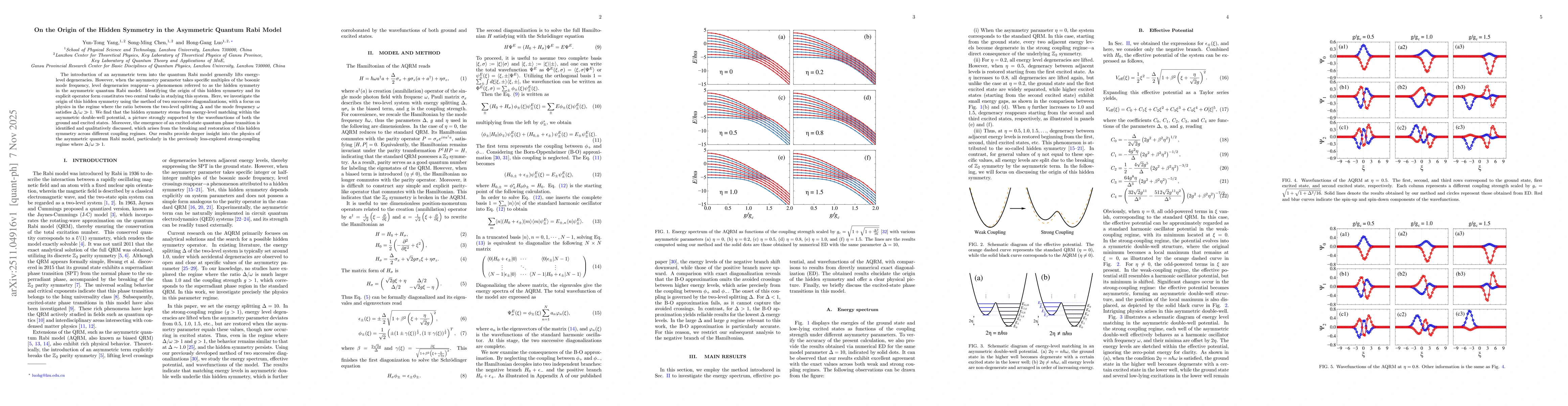 Thumbnail for On the Origin of the Hidden Symmetry in the Asymmetric Quantum Rabi Model