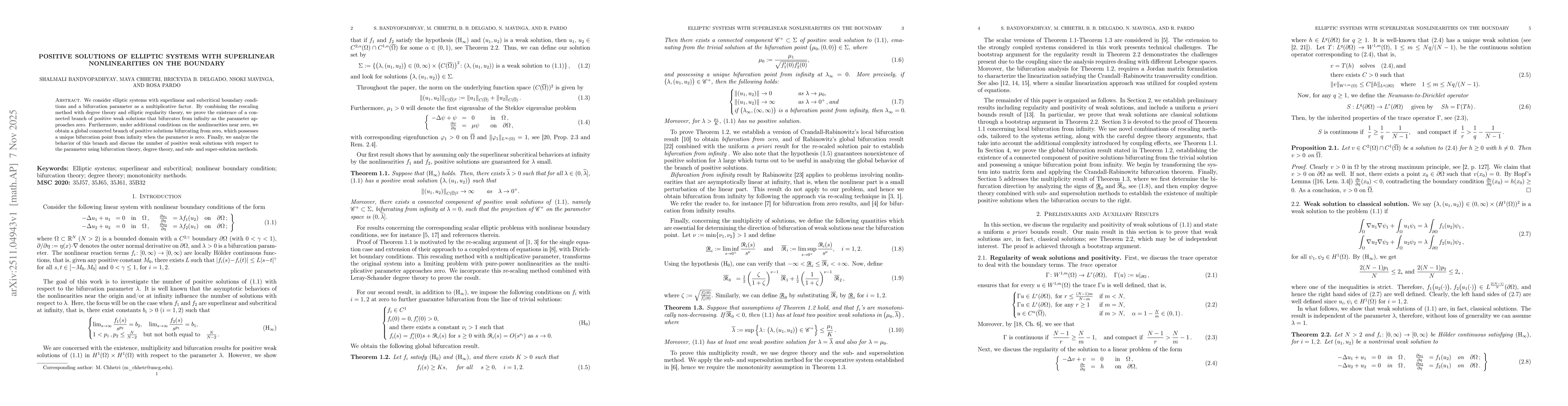 Thumbnail for Positive solutions of elliptic systems with superlinear nonlinearities on the boundary