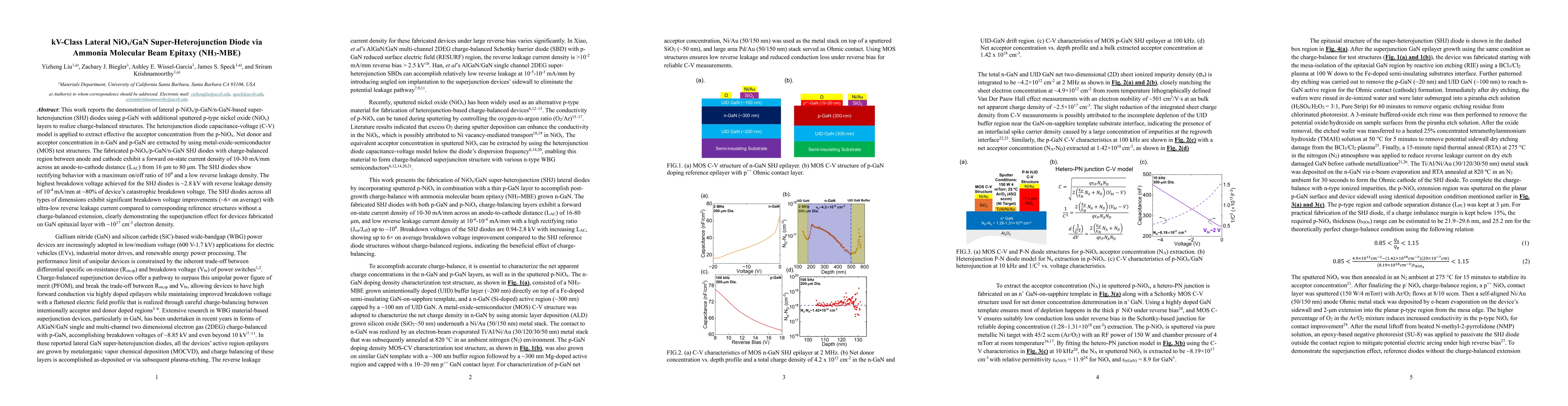 Thumbnail for kV-Class Lateral NiOx/GaN Super-Heterojunction Diode via Ammonia Molecular Beam Epitaxy (NH3-MBE)
