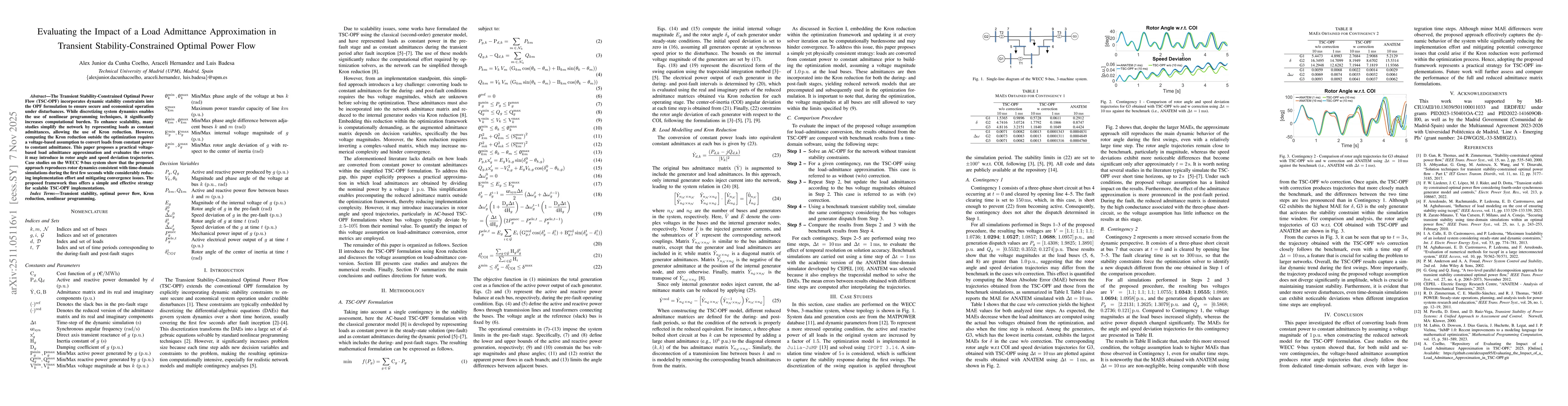 Thumbnail for Evaluating the Impact of a Load Admittance Approximation in Transient Stability-Constrained Optimal Power Flow