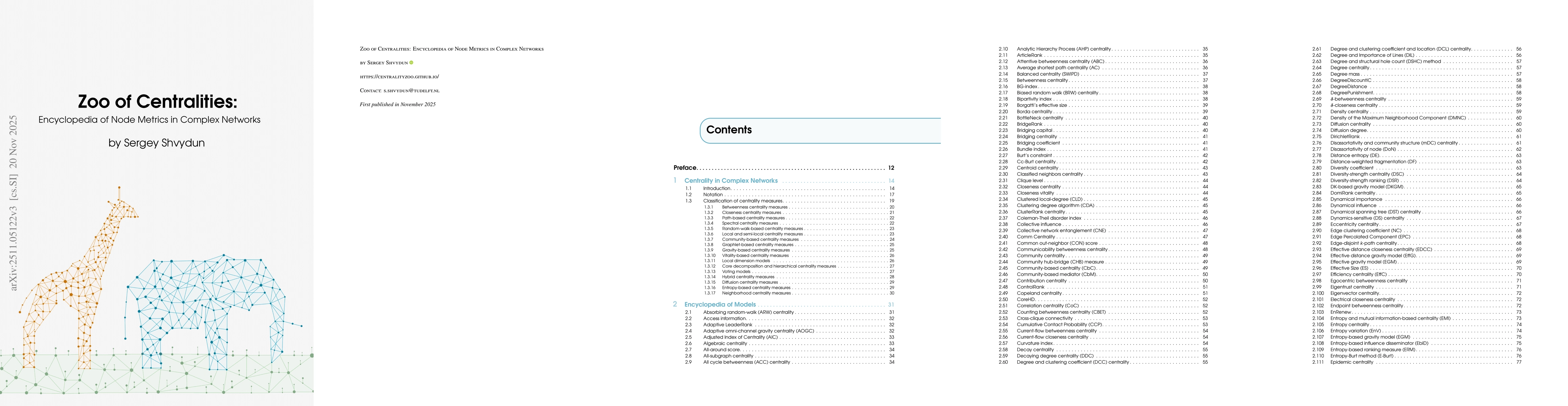 Thumbnail for Zoo of Centralities: Encyclopedia of Node Metrics in Complex Networks
