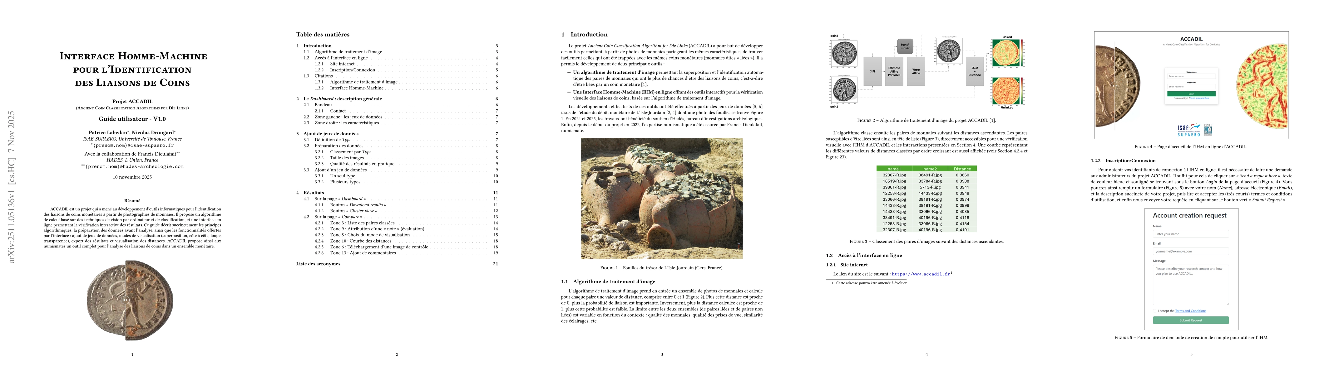 Thumbnail for Interface Homme-Machine pour l'Identification des Liaisons de Coins