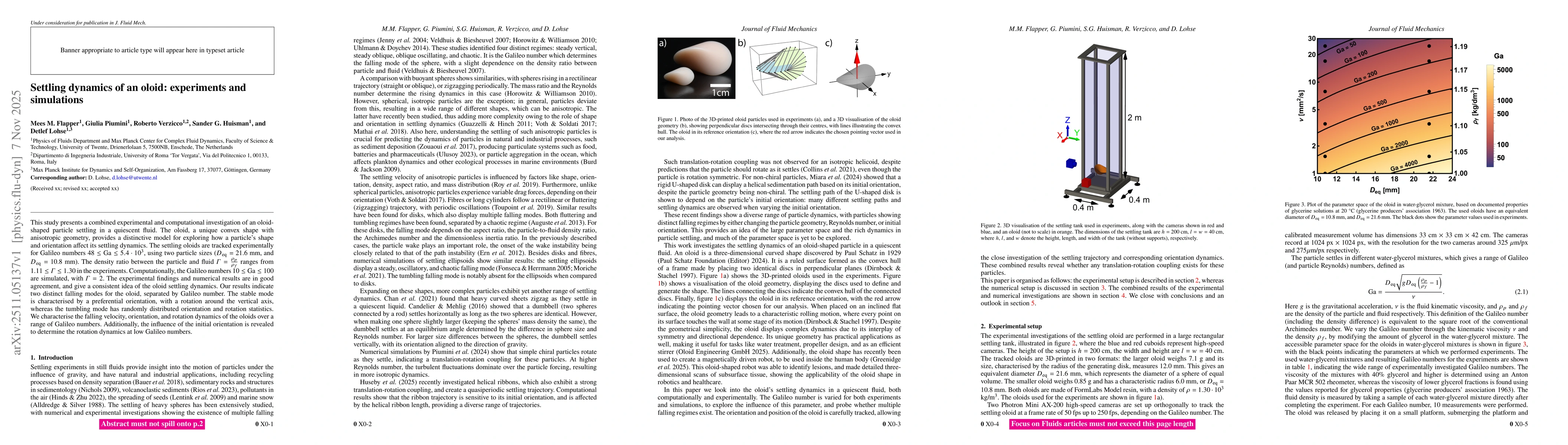 Thumbnail for Settling dynamics of an oloid: experiments and simulations