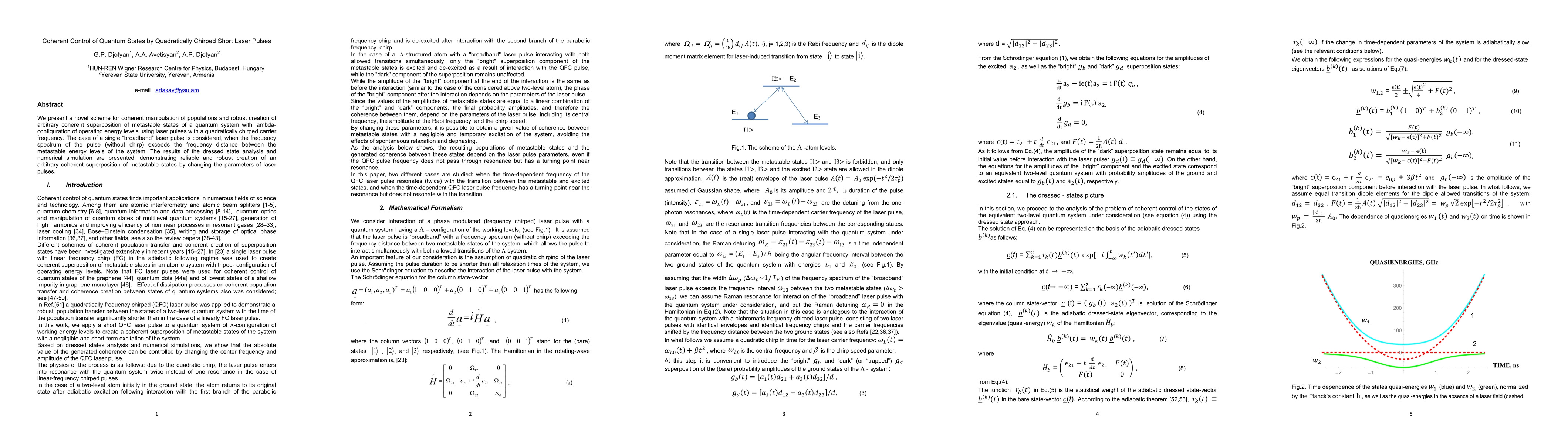 Thumbnail for Coherent control of quantum states by quadratically chirped short laser pulses