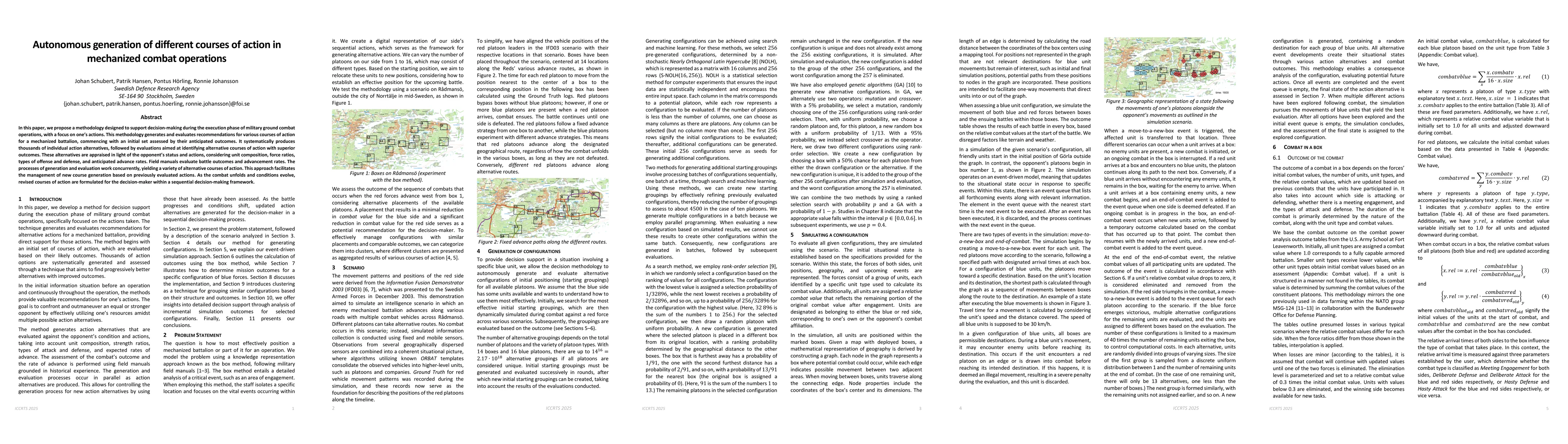 Thumbnail for Autonomous generation of different courses of action in mechanized combat operations