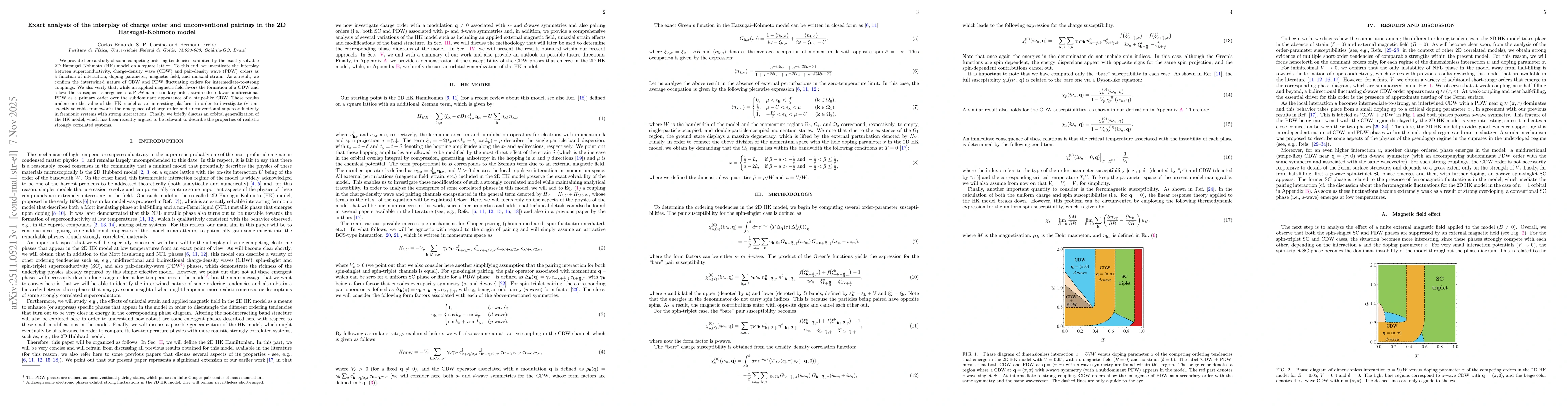 Thumbnail for Exact analysis of the interplay of charge order and unconventional pairings in the 2D Hatsugai-Kohmoto model
