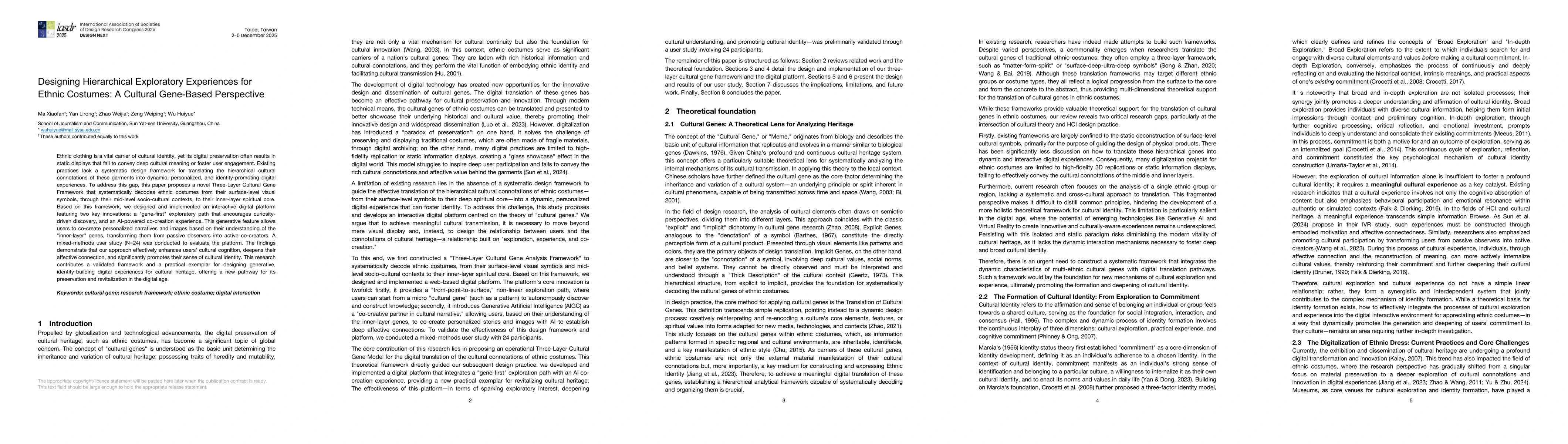 Thumbnail for Designing Hierarchical Exploratory Experiences for Ethnic Costumes: A Cultural Gene-Based Perspective