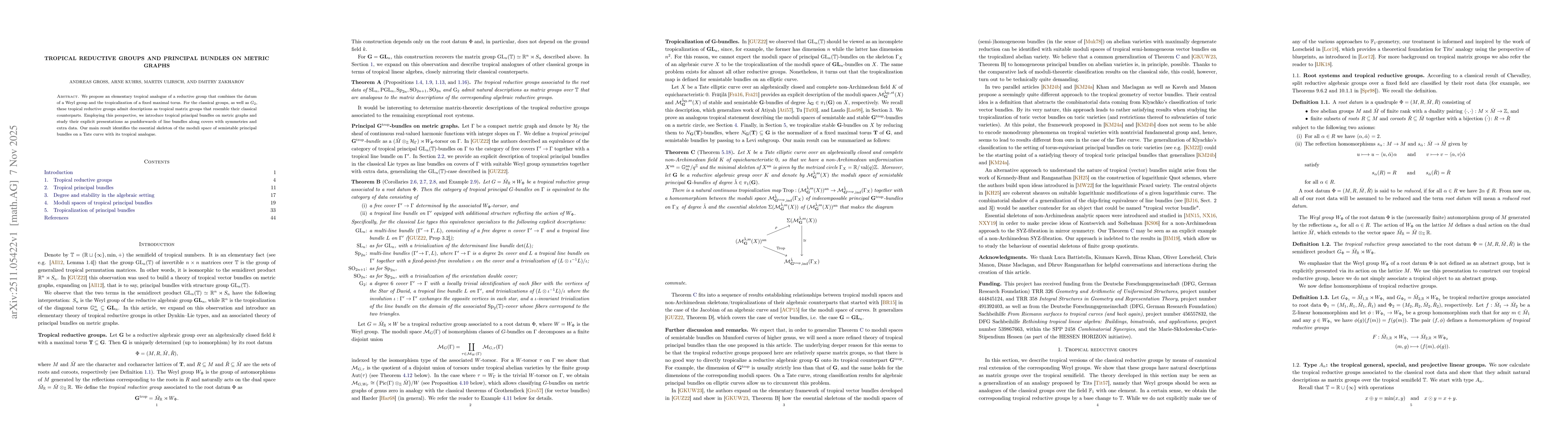 Thumbnail for Tropical reductive groups and principal bundles on metric graphs