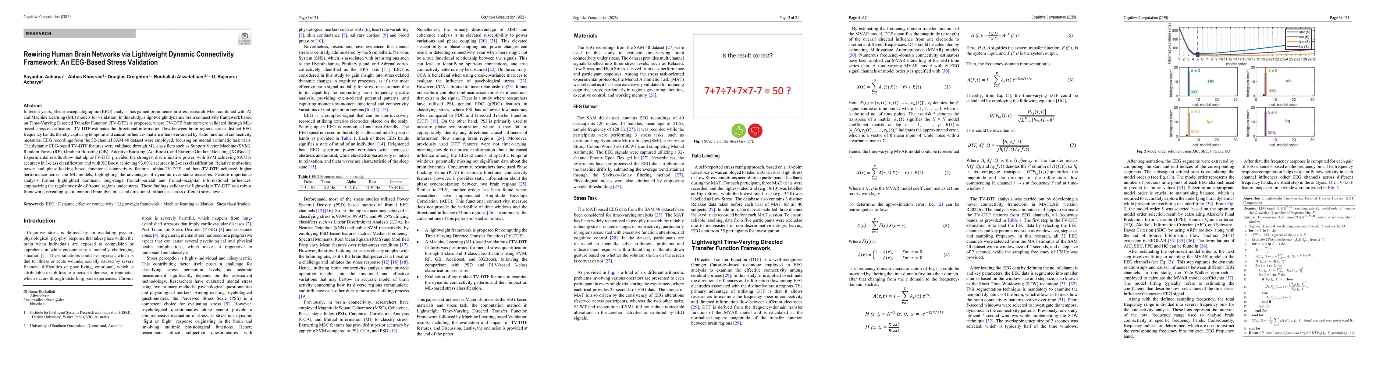 Thumbnail for Rewiring Human Brain Networks via Lightweight Dynamic Connectivity Framework: An EEG-Based Stress Validation