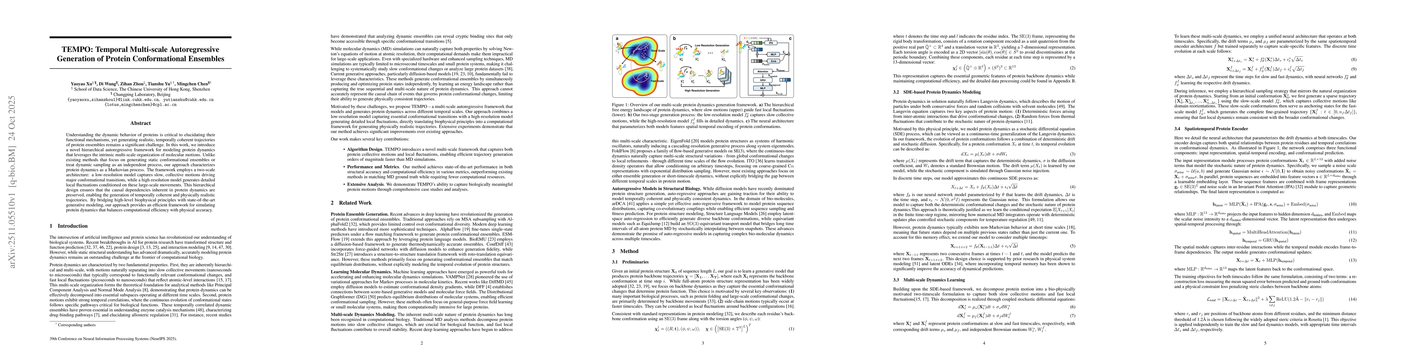 Thumbnail for TEMPO: Temporal Multi-scale Autoregressive Generation of Protein Conformational Ensembles