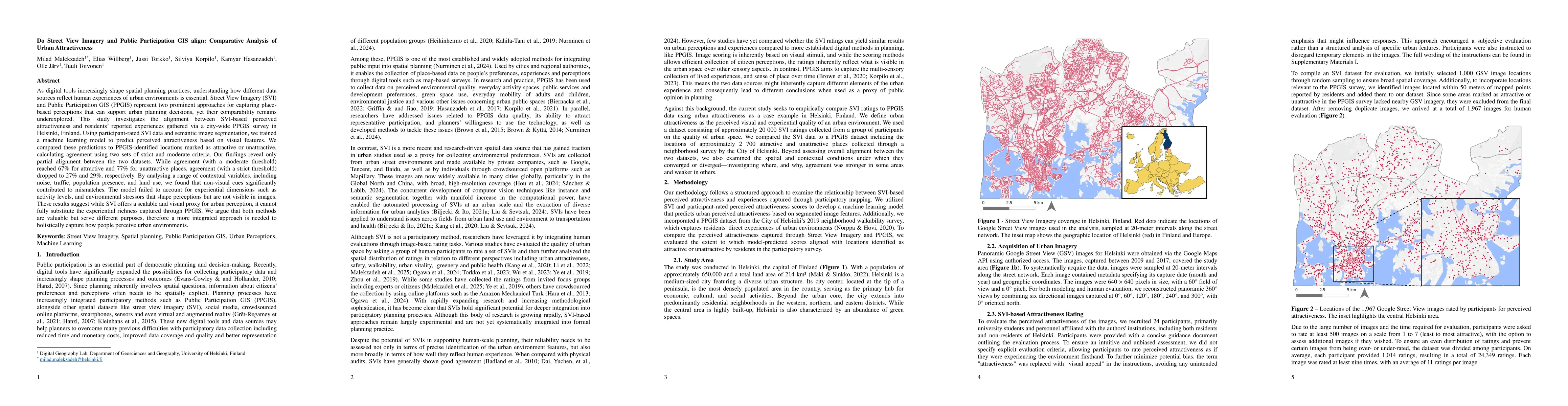 Thumbnail for Do Street View Imagery and Public Participation GIS align: Comparative Analysis of Urban Attractiveness