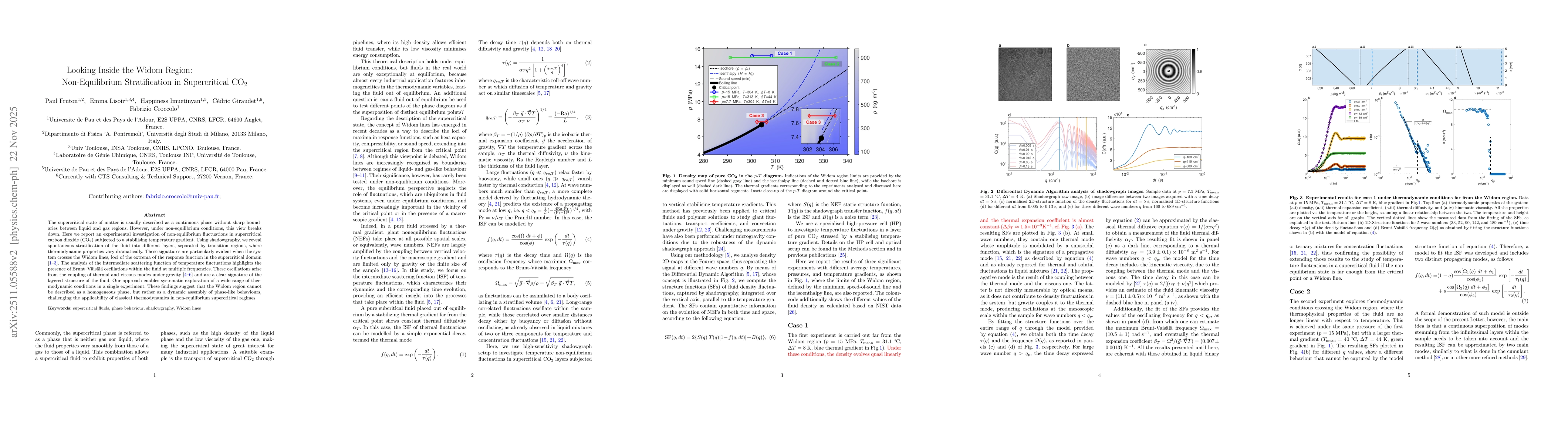 Thumbnail for Looking Inside the Widom Region: Non-Equilibrium Stratification in Supercritical CO2