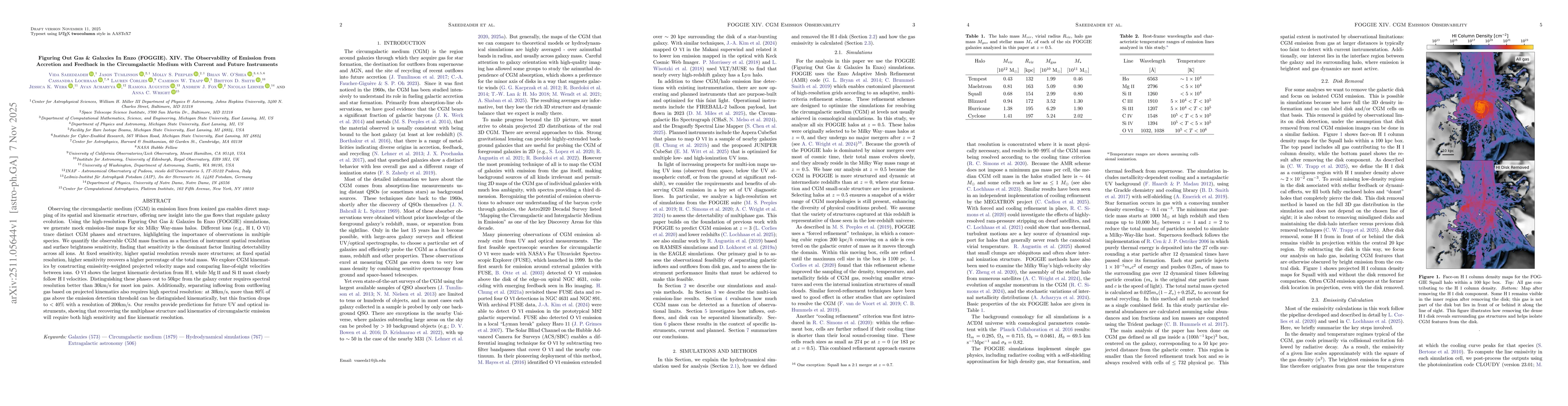 Thumbnail for Figuring Out Gas & Galaxies In Enzo (FOGGIE). XIV. The Observability of Emission from Accretion and Feedback in the Circumgalactic Medium with Current and Future Instruments