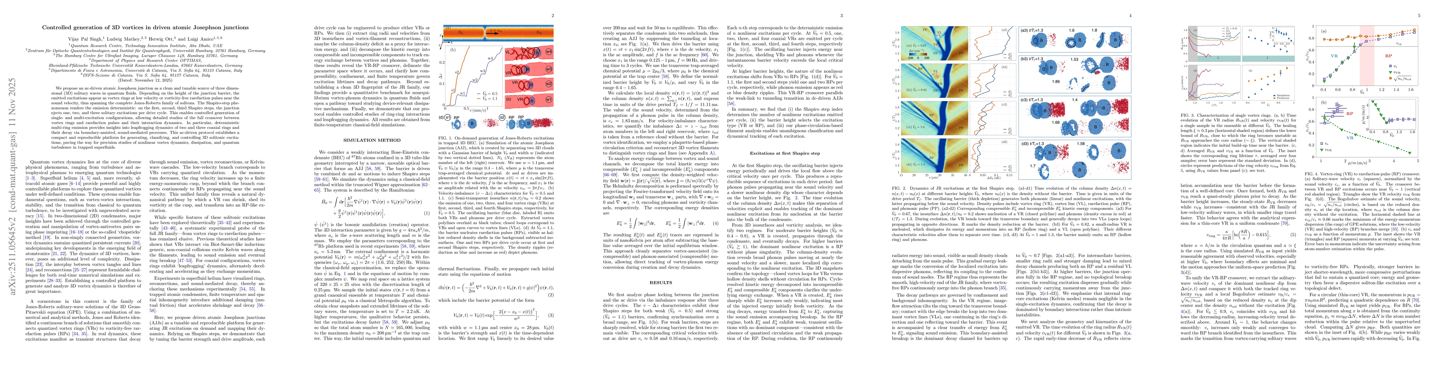 Thumbnail for Controlled generation of 3D vortices in driven atomic Josephson junctions