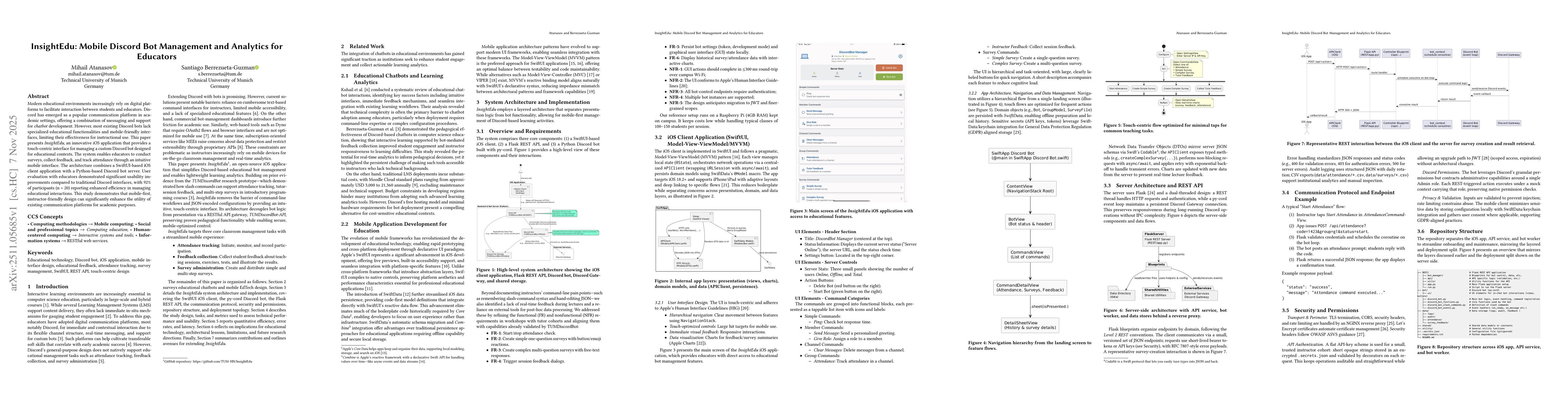 Thumbnail for InsightEdu: Mobile Discord Bot Management and Analytics for Educators