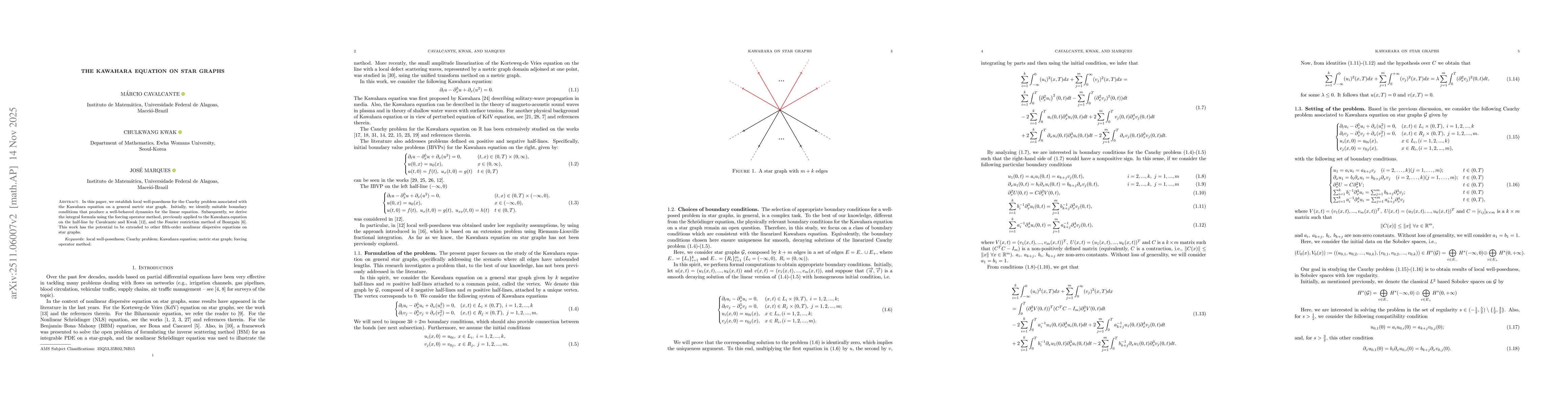 Thumbnail for The Kawahara equation on star graphs