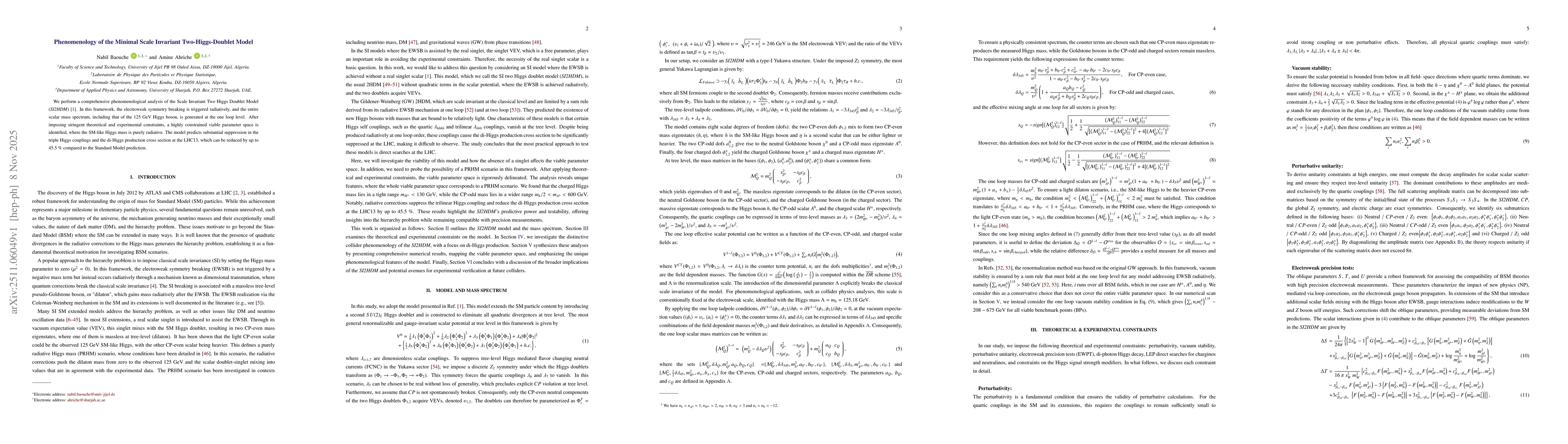 Thumbnail for Phenomenology of the Minimal Scale Invariant Two-Higgs-Doublet Model