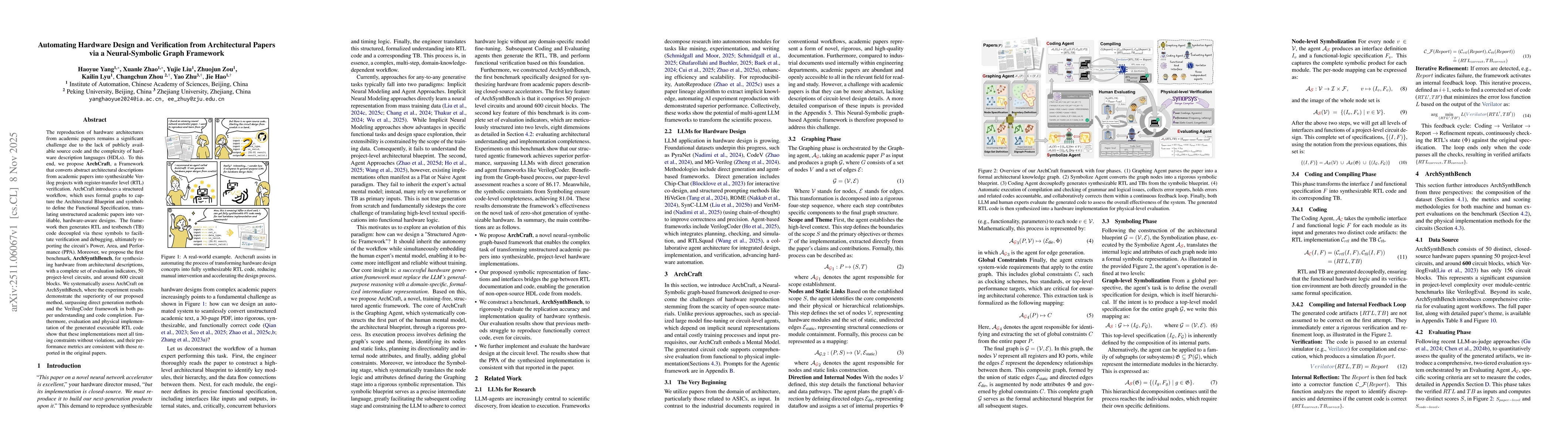 Thumbnail for Automating Hardware Design and Verification from Architectural Papers via a Neural-Symbolic Graph Framework
