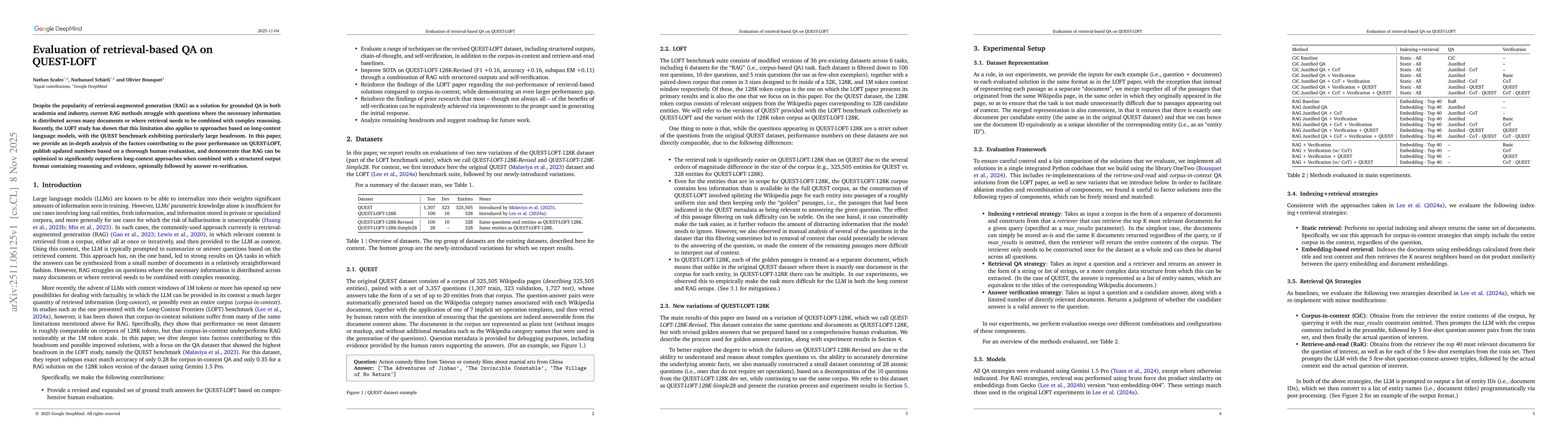 Thumbnail for Evaluation of retrieval-based QA on QUEST-LOFT