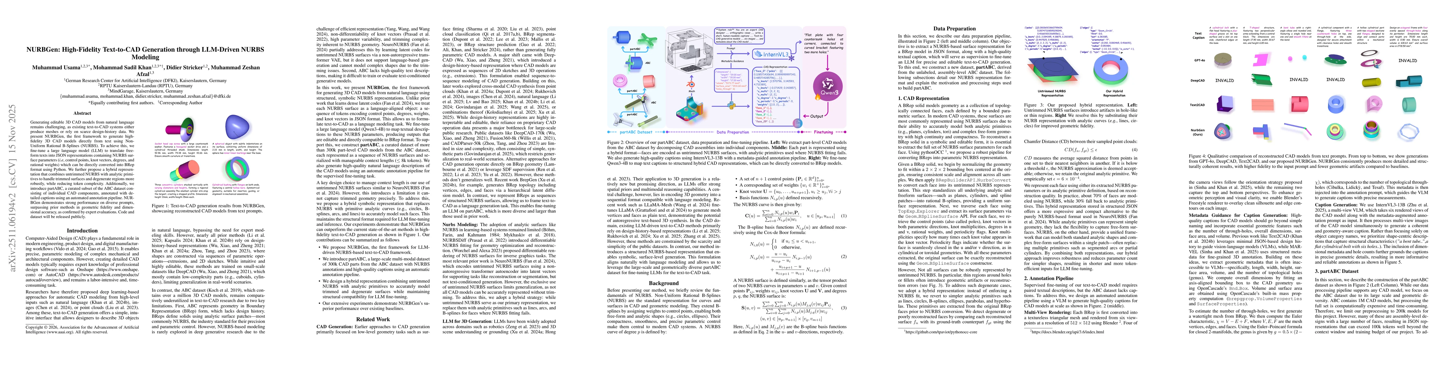 Thumbnail for NURBGen: High-Fidelity Text-to-CAD Generation through LLM-Driven NURBS Modeling