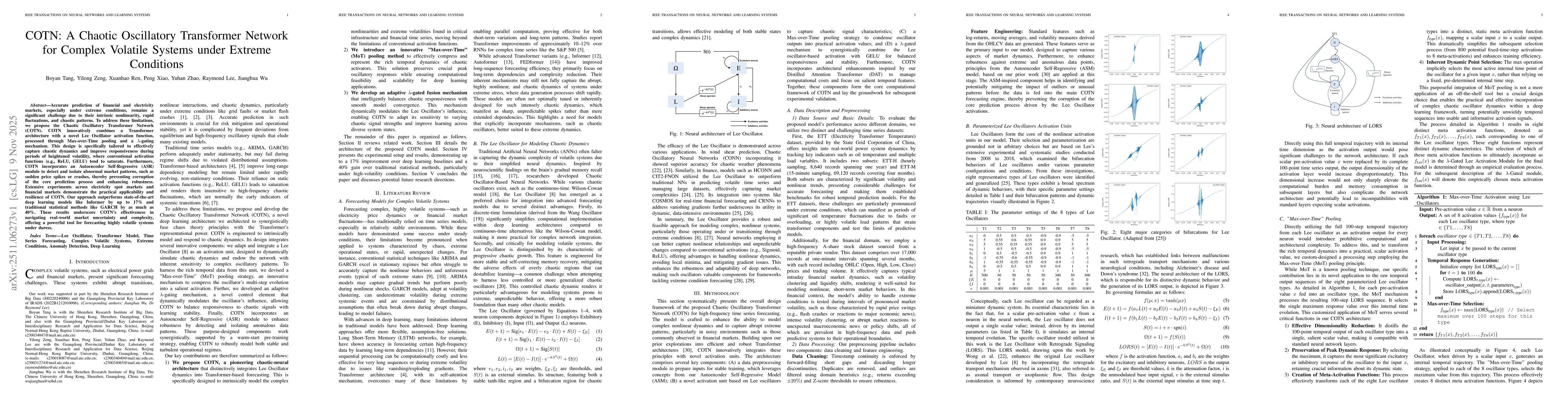 Thumbnail for COTN: A Chaotic Oscillatory Transformer Network for Complex Volatile Systems under Extreme Conditions