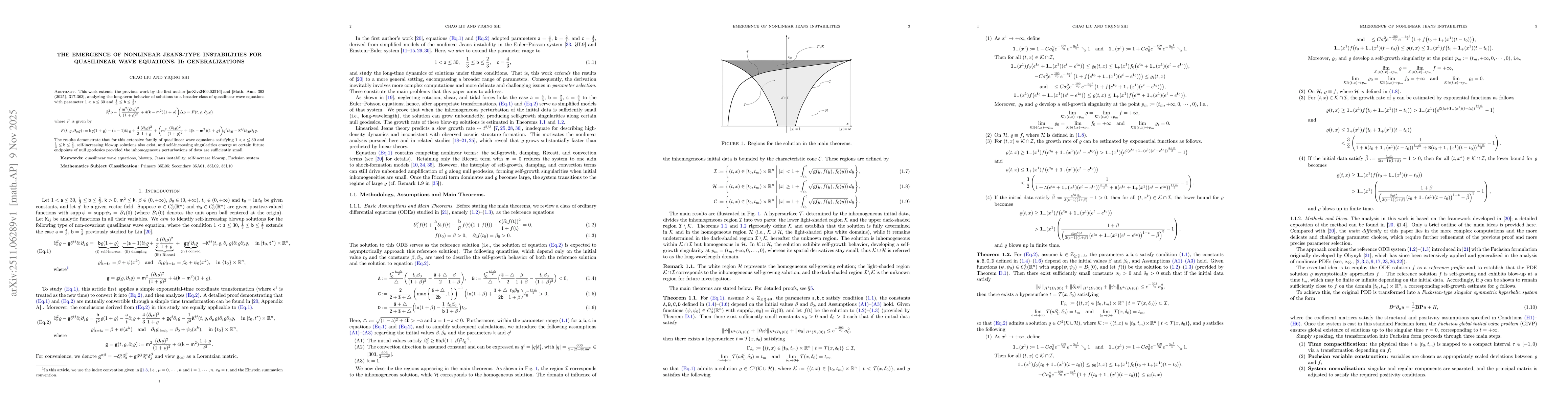 Thumbnail for The emergence of nonlinear Jeans-type instabilities for quasilinear wave equations. II: Generalizations