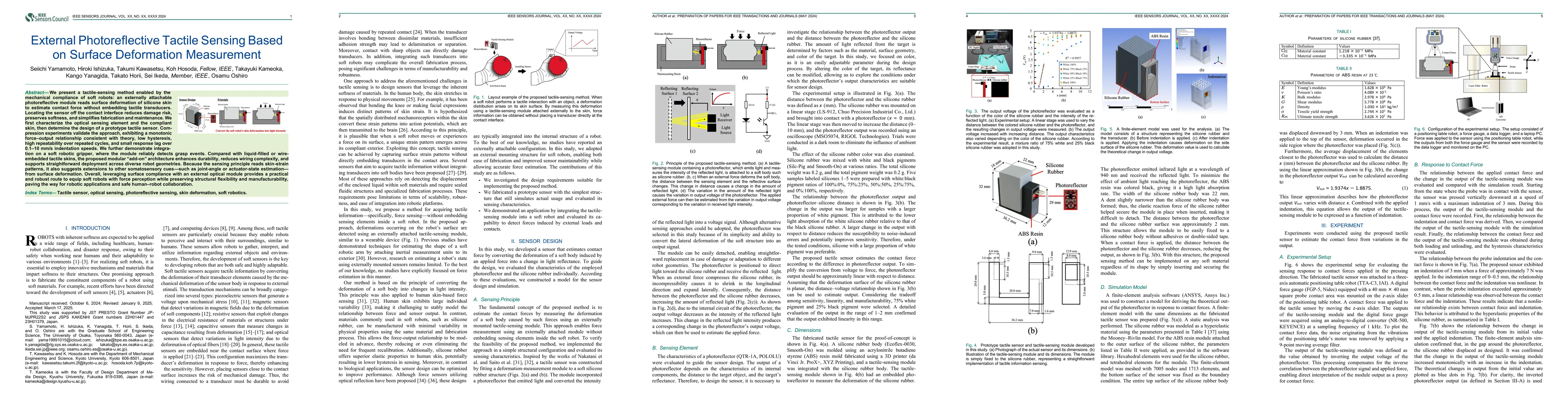 Thumbnail for External Photoreflective Tactile Sensing Based on Surface Deformation Measurement