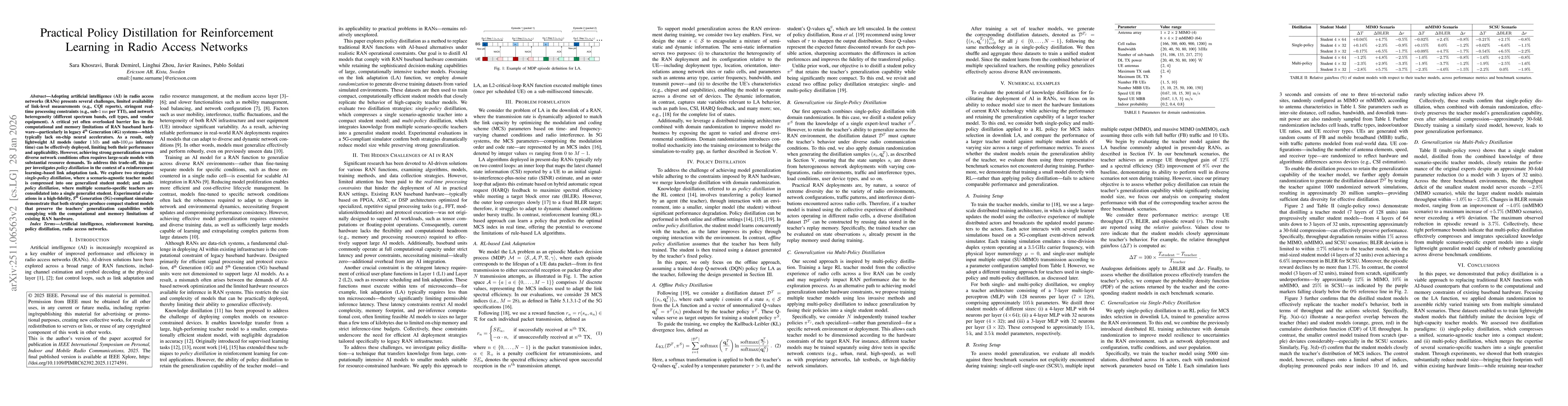 Thumbnail for Practical Policy Distillation for Reinforcement Learning in Radio Access Networks