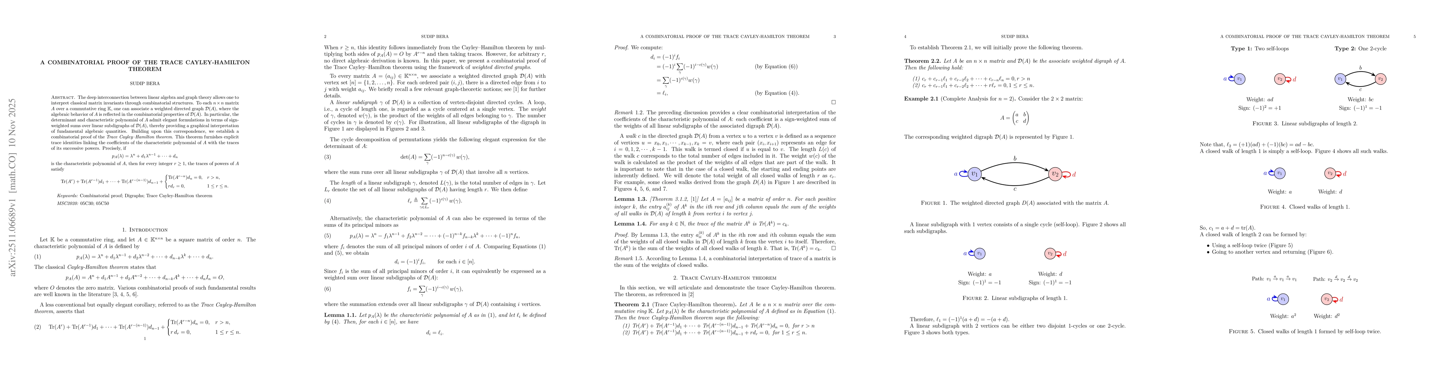 Thumbnail for A combinatorial proof of the trace Cayley-Hamilton theorem