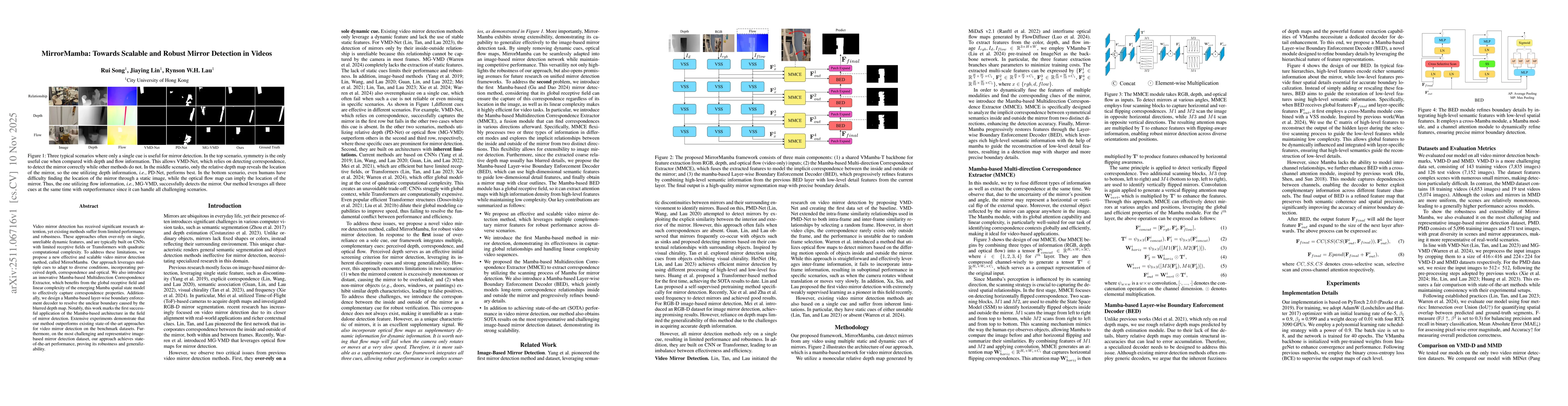 Thumbnail for MirrorMamba: Towards Scalable and Robust Mirror Detection in Videos