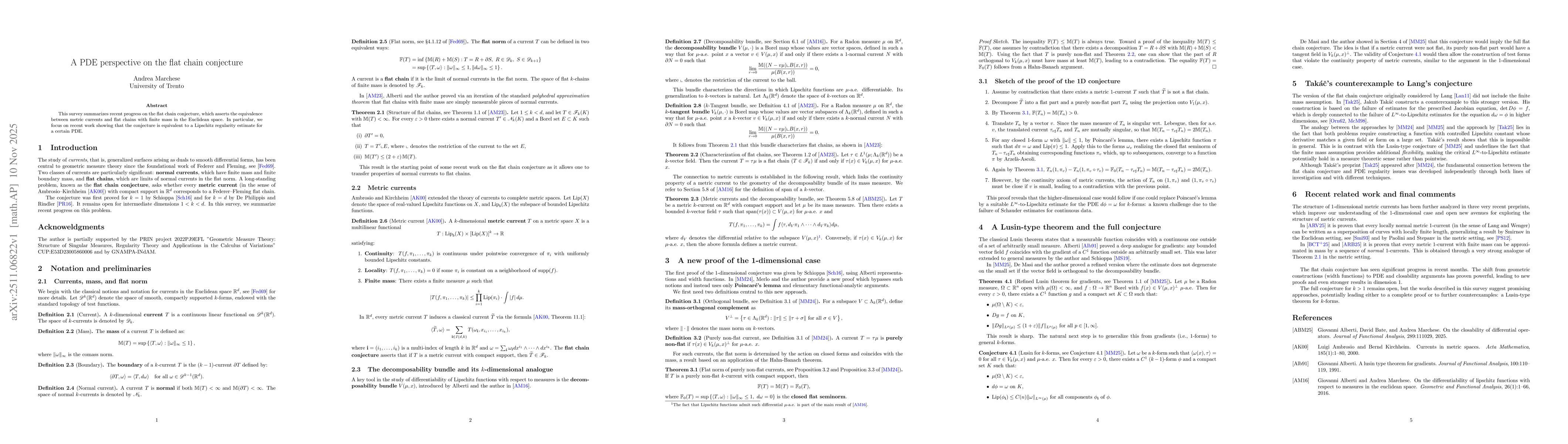 Thumbnail for A PDE perspective on the flat chain conjecture