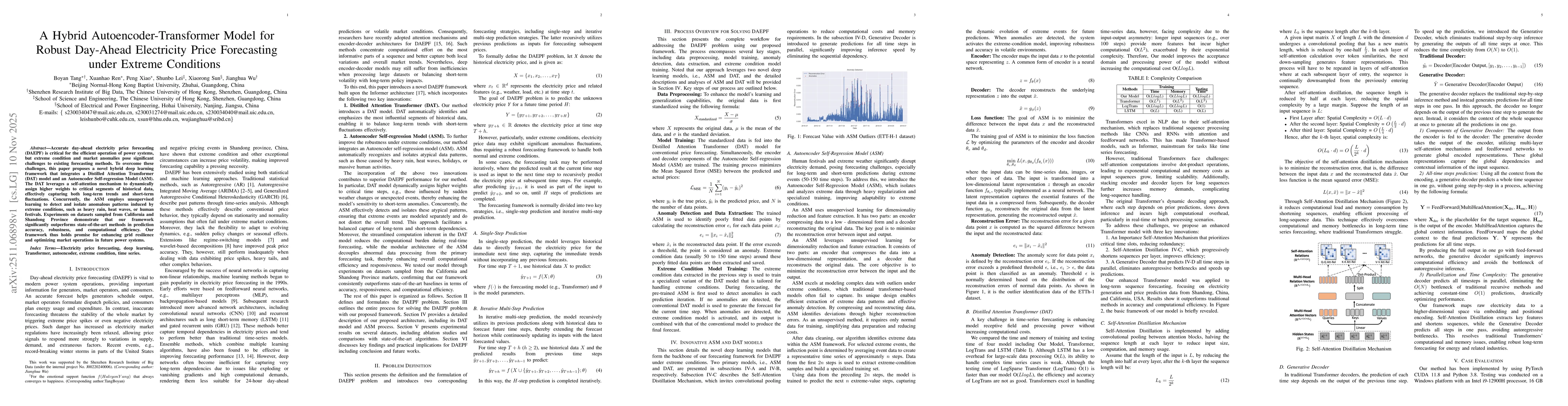 Thumbnail for A Hybrid Autoencoder-Transformer Model for Robust Day-Ahead Electricity Price Forecasting under Extreme Conditions