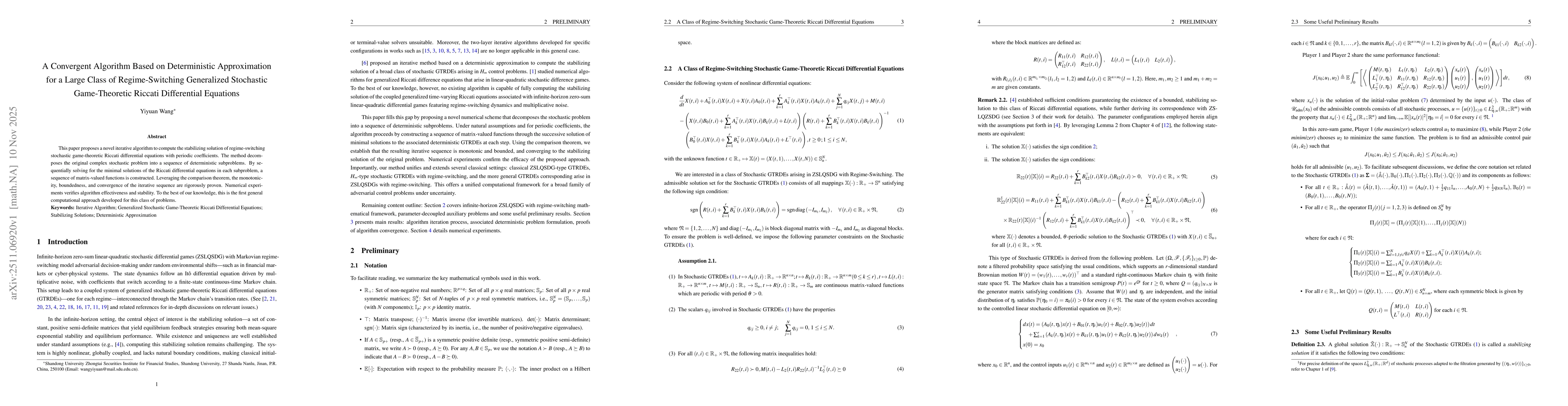 Thumbnail for A Convergent Algorithm Based on Deterministic Approximation for a Large Class of Regime-Switching Generalized Stochastic Game-Theoretic Riccati Differential Equations