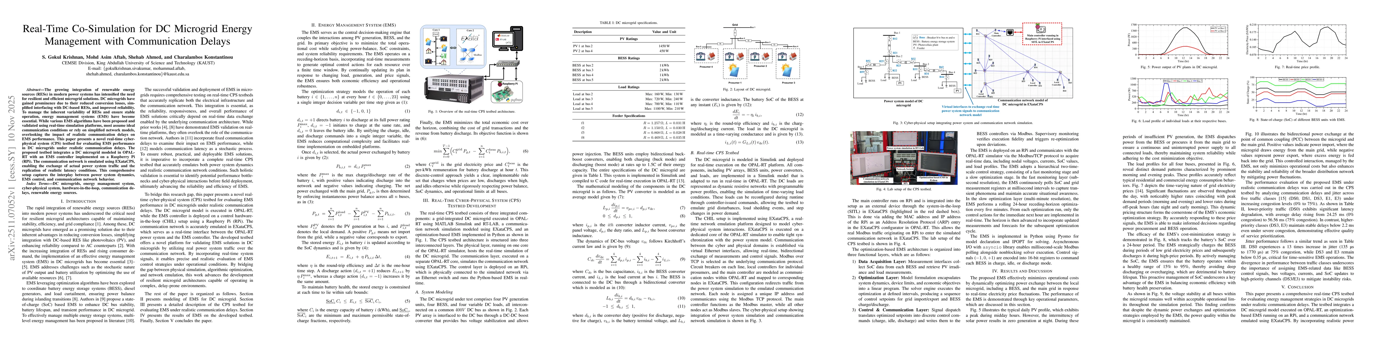 Thumbnail for Real-Time Co-Simulation for DC Microgrid Energy Management with Communication Delays