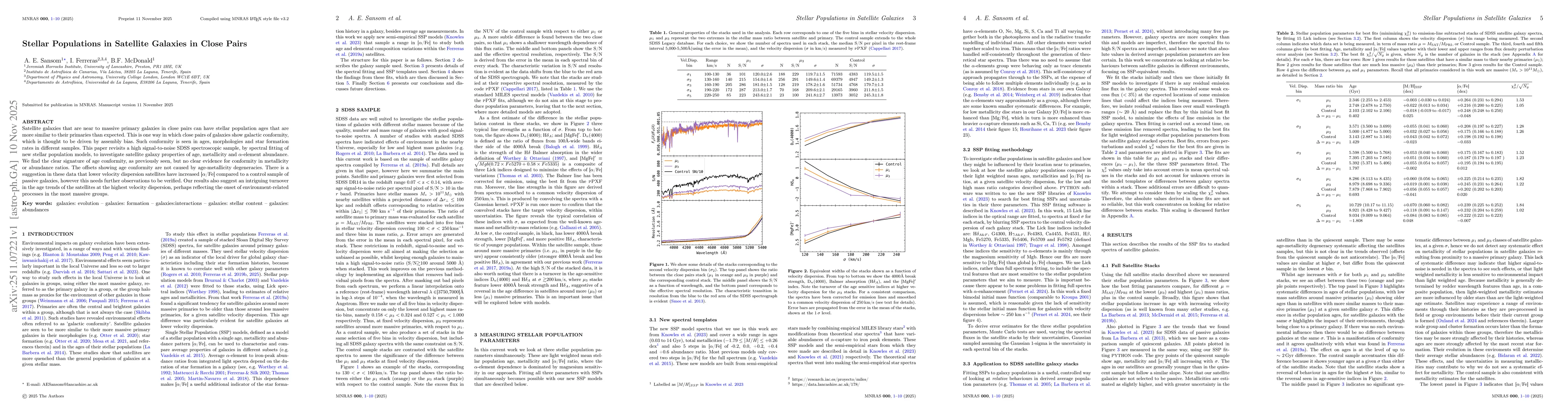 Thumbnail for Stellar Populations in Satellite Galaxies in Close Pairs