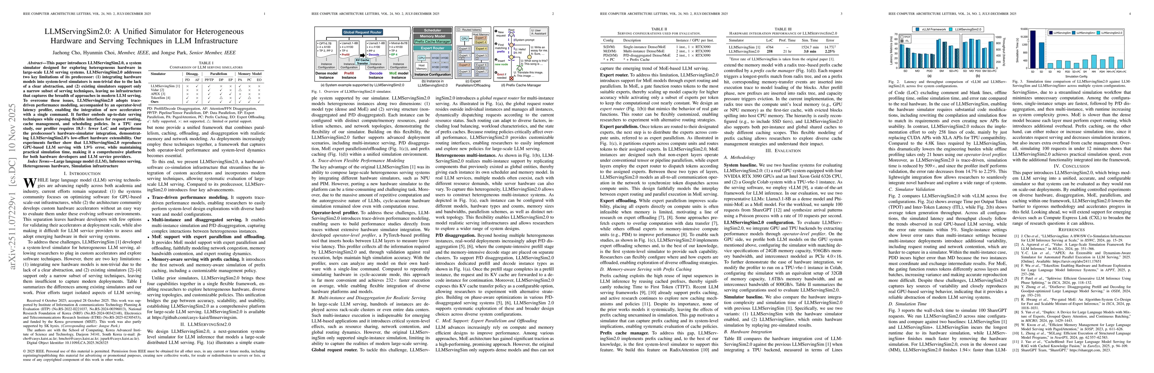 Thumbnail for LLMServingSim2.0: A Unified Simulator for Heterogeneous Hardware and Serving Techniques in LLM Infrastructure