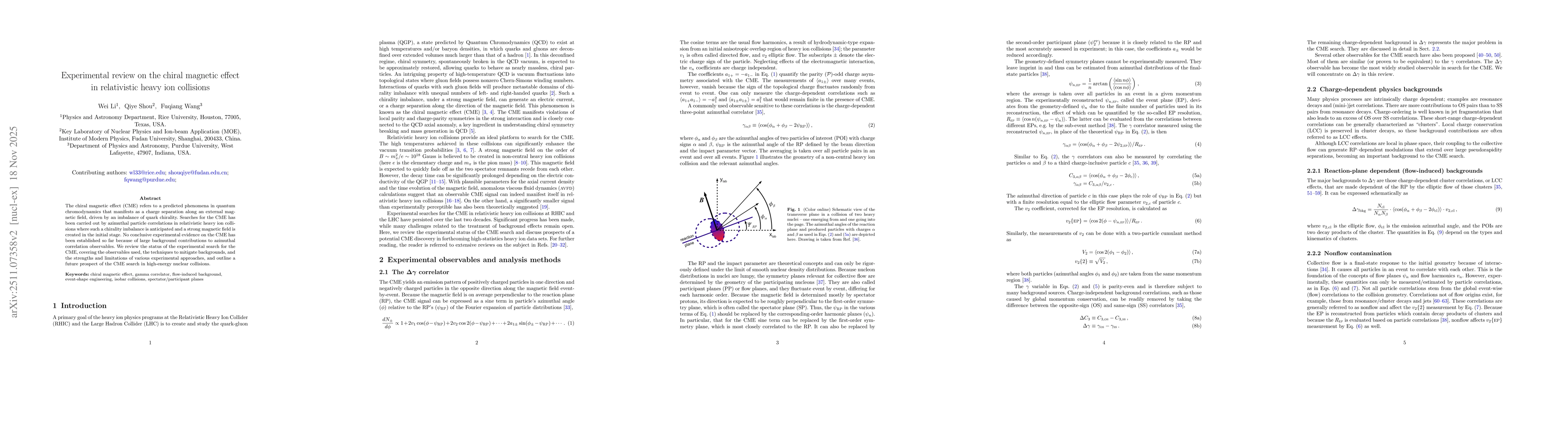 Thumbnail for Experimental review on the chiral magnetic effect in relativistic heavy ion collisions