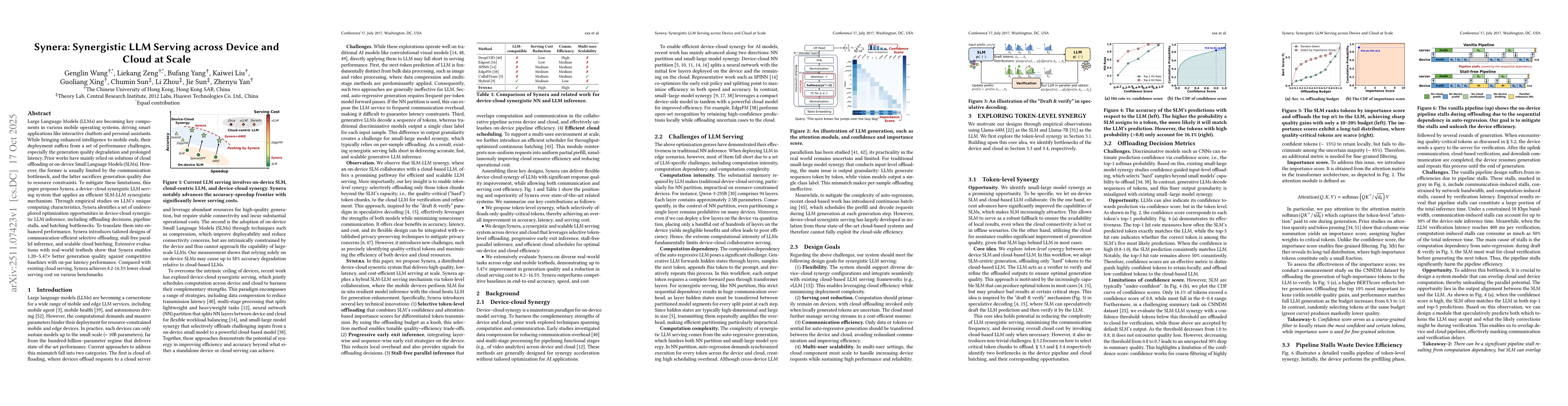 Thumbnail for Synera: Synergistic LLM Serving across Device and Cloud at Scale