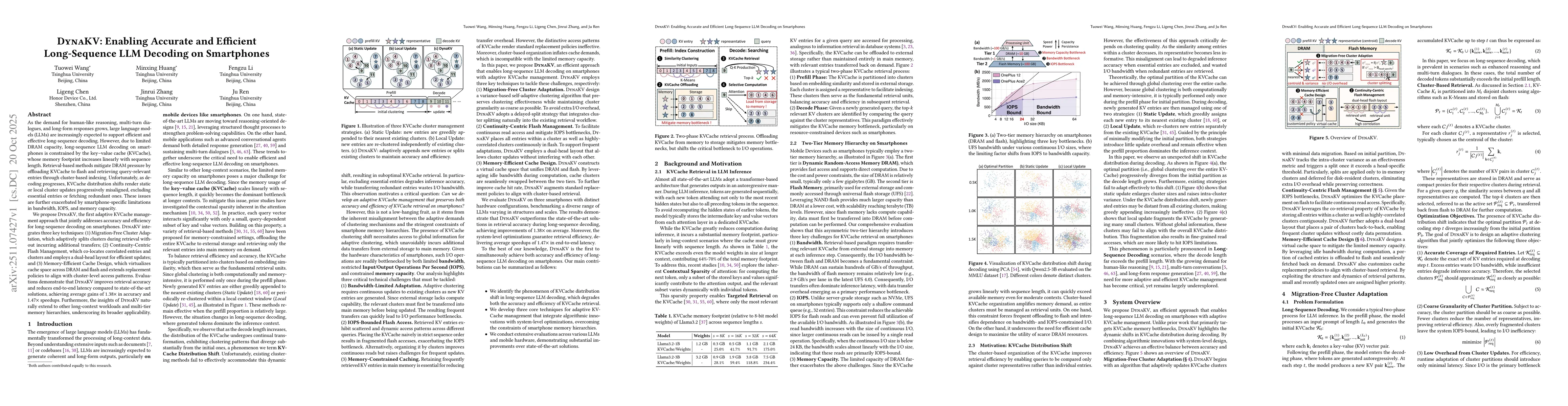 Thumbnail for DynaKV: Enabling Accurate and Efficient Long-Sequence LLM Decoding on Smartphones