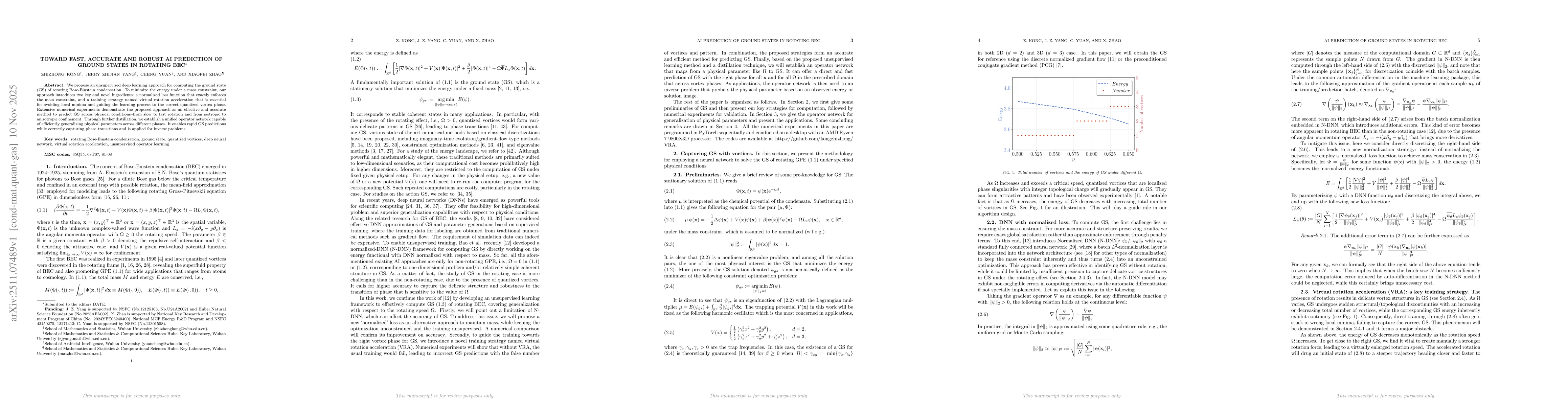 Thumbnail for Toward fast, accurate and robust AI prediction of ground states in rotating BEC