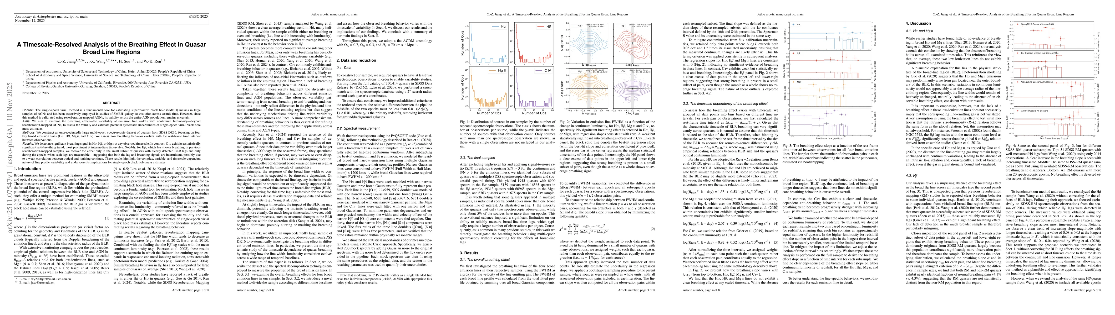 Thumbnail for A Timescale-Resolved Analysis of the Breathing Effect in Quasar Broad Line Regions